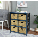 Schimpl Solid Wood 6 Drawer Accent Chest