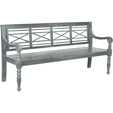 Classic Garden Bench in Ash Gray