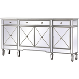 Contempo 4 Door 72" Mirrored Sideboard