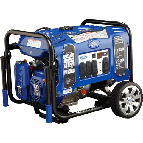 Ford FG11050PE, 9000 Watts, Portable Generator, Gasoline, Electric/Recoil Start, 120/240V