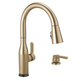 Marca Single-Handle Pull-Down Sprayer Kitchen Faucet with ShieldSpray Technology and Soap in SpotShield Stainless