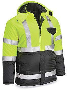 Class 3 Hi-Vis Polar Parka - Lime, Large S-23349ORG-L