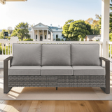 PARKWELL Outdoor 3-Seat Patio Sofa Furniture,Weather