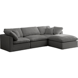 Standard Velvet Modular Sectional