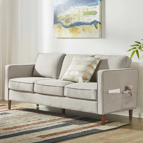 Hana 78" Square Arm Sofa