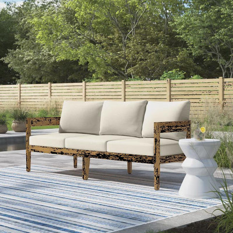 Matilda 76.5'' Acacia Outdoor Patio Sofa