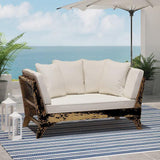 Alamo 82'' Acacia Outdoor Patio Daybed