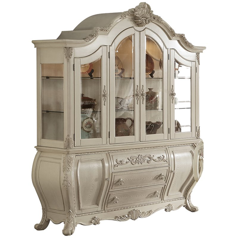 ACME China Cabinet in Antique White