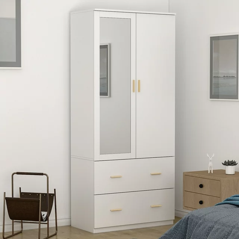 Armoire Wardrobe Closet with Mirror Doors