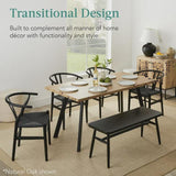 47 to 63  in Modern Extendable Dining Table