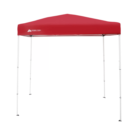 4' x 6' Instant Canopy Outdoor Shade Shelter, Brilliant Red;