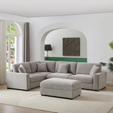 Eugenija 5 - Piece Upholstered Sectional