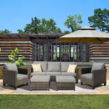 Harbin 5 - Person Outdoor Seating Group with Cushions