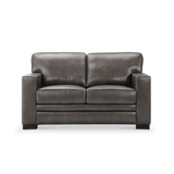 Whittman 60.25'' Genuine Leather Square Arms Loveseat