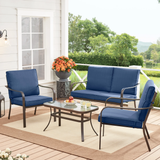 Stanton 4-Piece Outdoor Patio Conversation Set