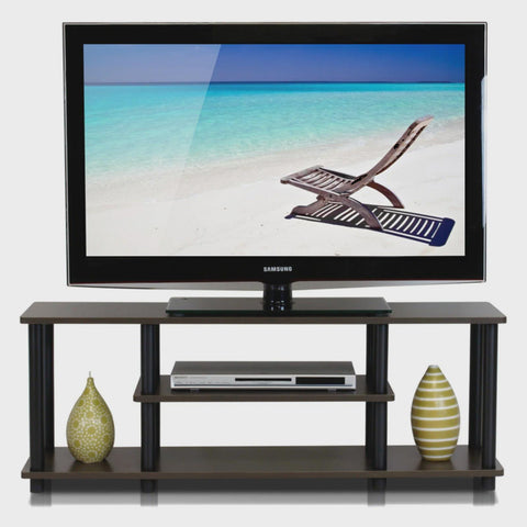 Furinno Turn-N-Tube No Tool 3-Tier Entertainment TV Stands