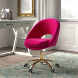 Louise Velvet Modern Task Chair with Ergonomic Design