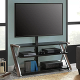 3-in-1 Television Stand for TVs up to 70", Warm Ash