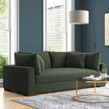 Alcantara 89.5" Square Arm Sofa