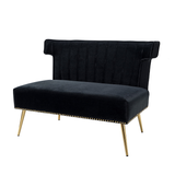 Velvet Loveseat Sofa 2 Seat Wingback Accent Chairs