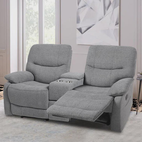 69.42'' Wide Heated Massage Home Theater Loveseat