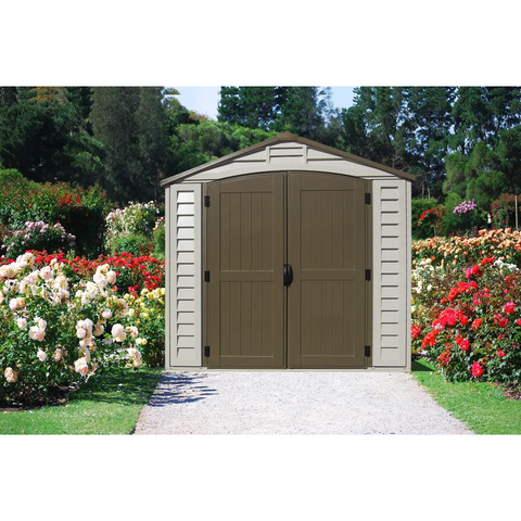 DuraPlus 8 ft. W x 8 ft. D Plastic Storage Shed