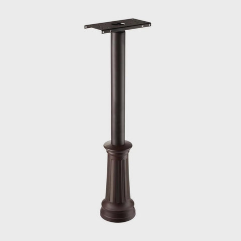 Architectural Mailboxes Redondo 53.2 in. Powder Coated Rubbed Bronze Galvanized Steel Mailbox Post