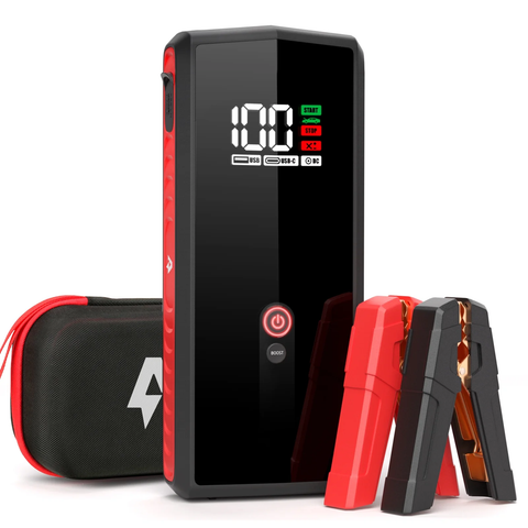 4000 Amp Jump Starter with 65W Dual USB Fast-Charge, 24000mAh Car Battery Charger