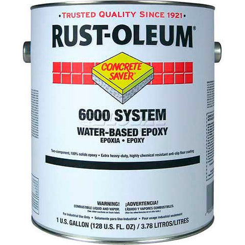 6000 System <250 VOC Water-Based Epoxy Floor Coating, Navy Gray Gallon Can - 6086408 - Pkg Qty 2