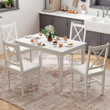 Dining Table Set for 4, 5 Piece Kitchen Table Set