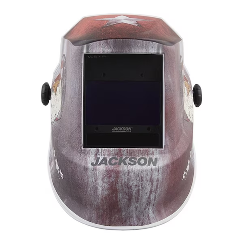 Premium Graphic Welding Helmet, ADF Variable Shade, Freedom