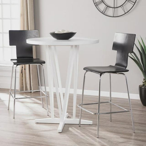 Dacov White Bar Height Table