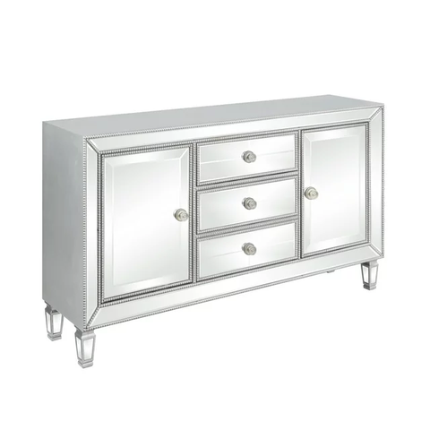 Leticia 3-drawer Accent Cabinet Silver