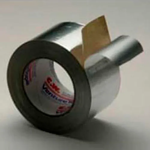 3M™ Venture Tape™ Aluminum Foil Tape 1521CW Natural Aluminum, 2-13/16" x 150', 1.4 Mil - Pkg Qty 16