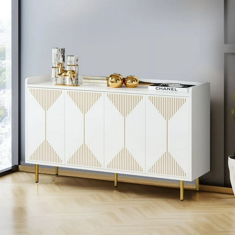 Storage Sideboard Cabinet with 4 Doors