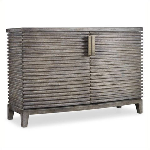 Melange Delano Accent Chest in Rustic Gray Wood Finish