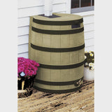 Good Ideas Rain Wizard Whiskey Style Rain Barrel with Overflow and Spigot