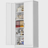 Lakenzie  5 - Shelf Steel Storage Cabinet with Lock