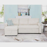 Perry Modern Reversible Sectional Sofa with Storage Chaise