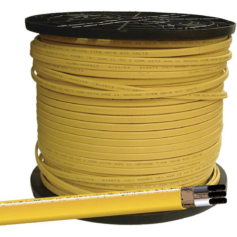 Romex 1000 Ft. 12/2 Solid Yellow NMW/G Electrical Wire