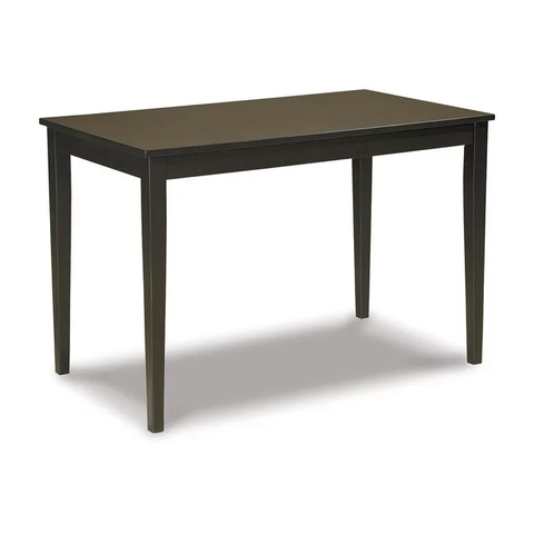 Contemporary Kimonte Dining Table, Dark Brown