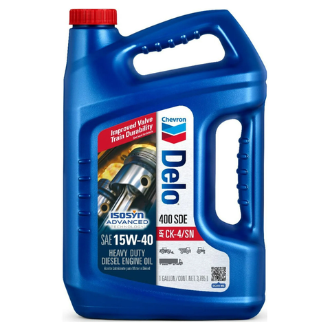 Chevron Delo 400 SDE SAE 15W-40 Heavy Duty Diesel Motor Oil, 1 Gallon