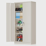 Lakenzie  5 - Shelf Steel Storage Cabinet with Lock