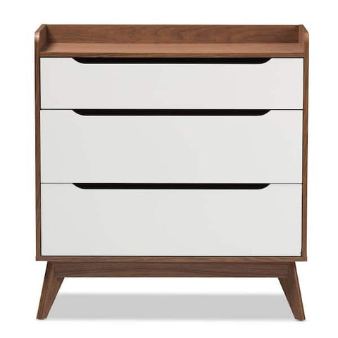 Brighton 3-Drawer White Chest