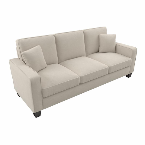 Stockton 85W Sofa in Cream Herringbone Fabric