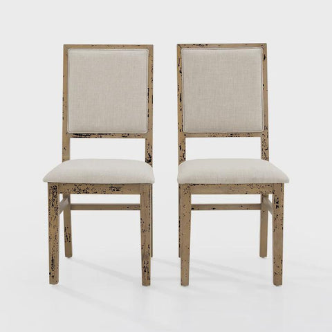 Hudson Linen Upholstered Side Chair (Set of 2)