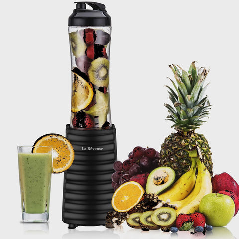 La Reveuse Smoothies Blender 300 Watt with 18 oz BPA Portable Travel Sports Bottle