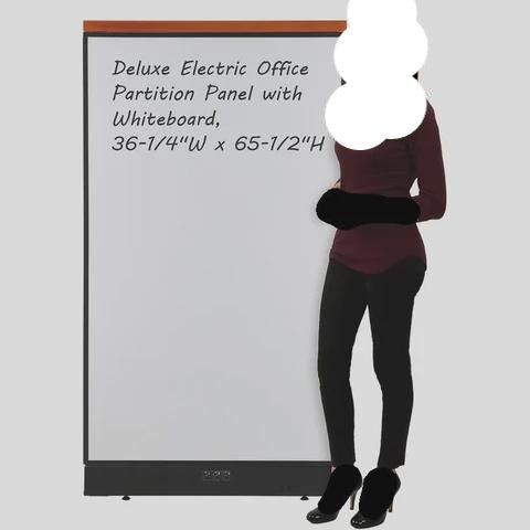 Interion Deluxe Electric Office Partition Panel With Whiteboard