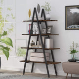 Tribesigns 4-Tier Bookshelf, A-Shaped Bookcase 4 Shelves