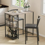 Dining Table Set Small Bar Table Kitchen and Chairs Set